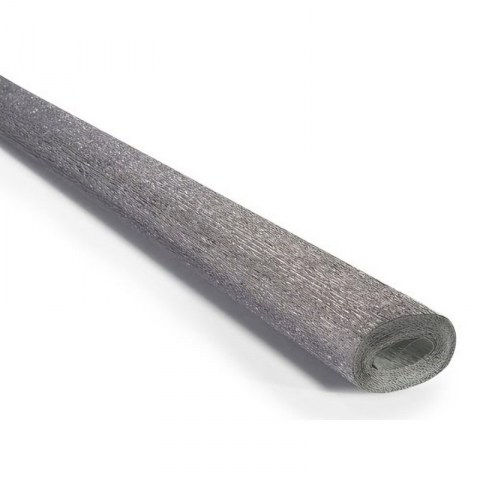 Produse art & craft-Lucru manual - Hartie creponata solida floristica,50x200 cm,argintiu