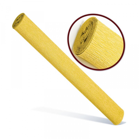 Produse art & craft-Lucru manual - Hartie creponata solida floristica,50x200 cm,galben