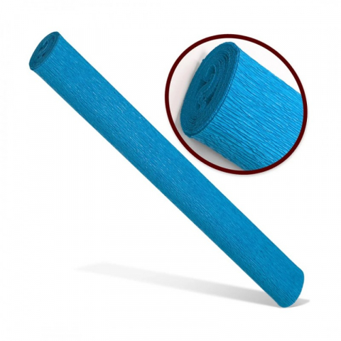 Produse art & craft-Lucru manual - Hartie creponata solida floristica,50x200 cm,turcoaz