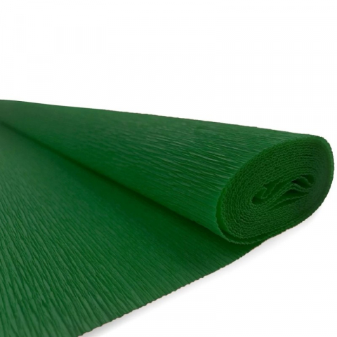 Hartie creponata solida floristica,50x200 cm,verde [1]