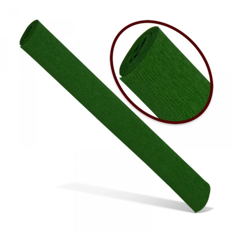 Hartie creatie - Hartie creponata solida floristica,50x200 cm,verde