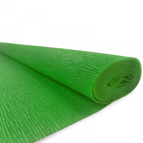 Hartie creponata solida floristica,50x200 cm,verde fistic [1]