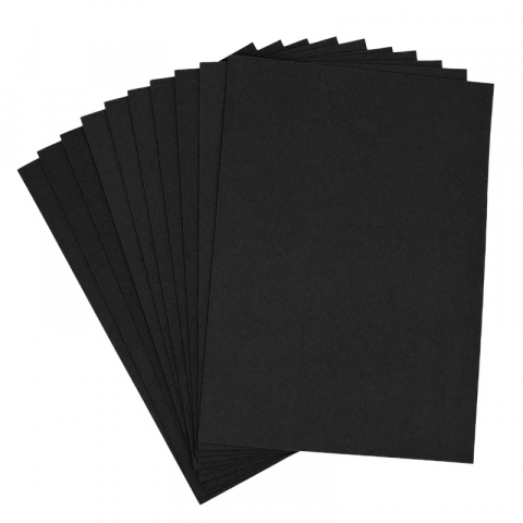 Produse art & craft-Lucru manual - Hartie gumata A4 pentru activitati crafts,negru,grosime 1.3 mm, 10 coli/set