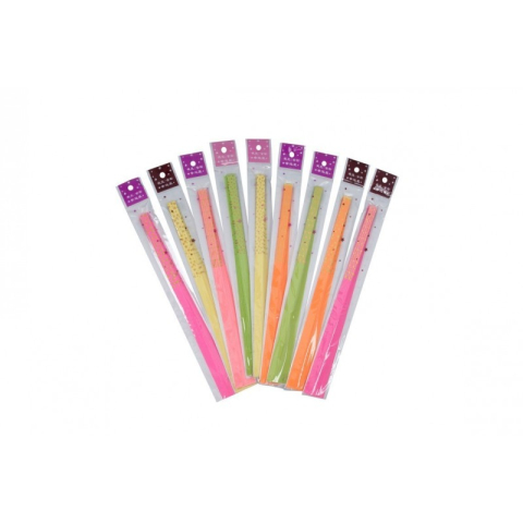 Produse art & craft-Lucru manual - Hârtie quilling cu model individual, 1×25 cm, neon – set 40 bucăți