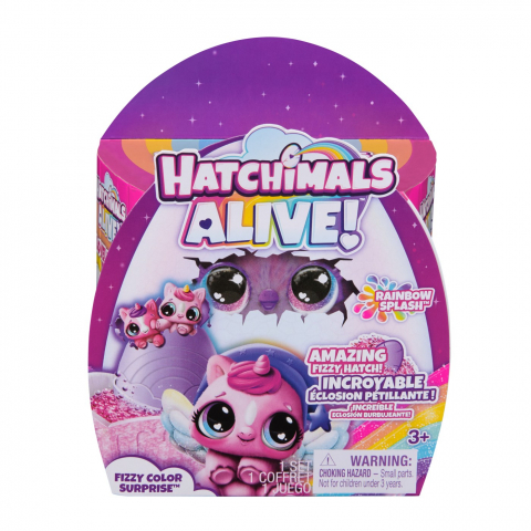 Figurine cu eroi si personaje - HATCHIMALS ALIVE FIZZY COLOR SURPRISE PACHETUL MISTERIOS