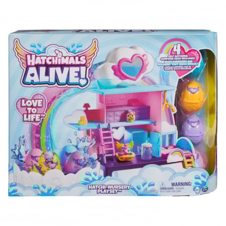 Jocuri si articole copii - Hatchimals Set Hatchi Nursery 