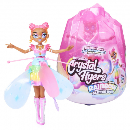 Hatchimals Zână Zburătoare Curcubeu cu Sclipici  [6]