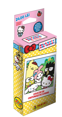 Colecția Panini - Hello Kitty and Friends, set 3 pliculete cartonase Panini