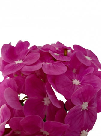 Hortensie fucsia artificiala decorativa in ghiveci ceramic [1]