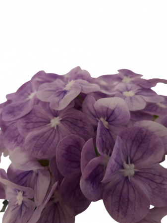 Hortensie mov artificiala decorativa in ghiveci ceramic [1]