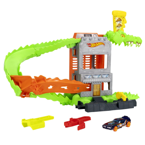HOT WHEELS CITY PISTA INAMICILOR ATACUL CROC PIZZA [4]
