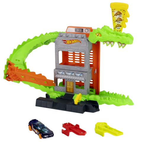 HOT WHEELS CITY PISTA INAMICILOR ATACUL CROC PIZZA [2]