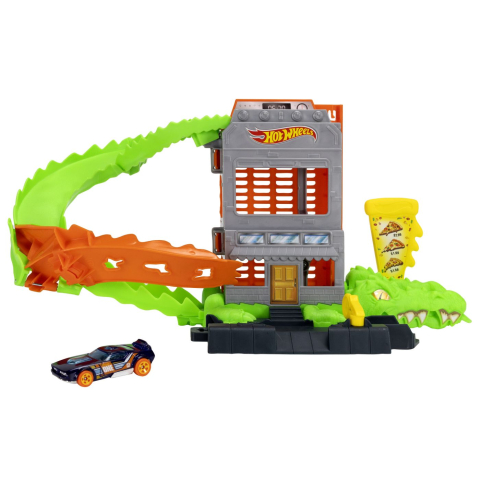 HOT WHEELS CITY PISTA INAMICILOR ATACUL CROC PIZZA [1]