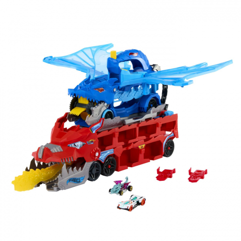 HOT WHEELS CITY TRANSPORTATOR SUPREM CU 2 DRAGONI [2]