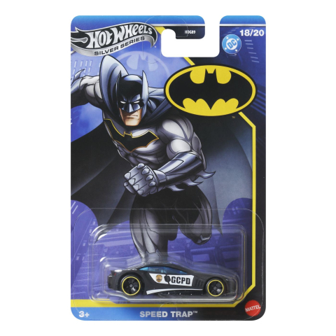 Jocuri si articole copii - HOT WHEELS MASINA METALICA TEMATICA BATMAN SPEED TRAP SCARA 1 LA 64