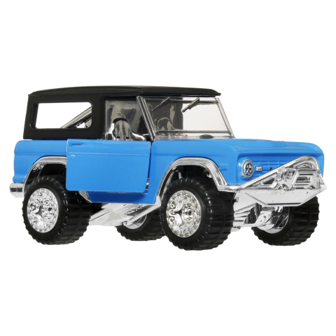 HOT WHEELS MASINUTA METALICA CU SISTEM PULL BACK FORD BRONCO 1966 FACTORY FRESH SCARA 1 LA 43 [1]