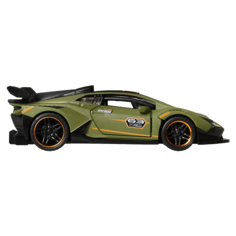 HOT WHEELS MASINUTA METALICA CU SISTEM PULL BACK LAMBORGHINI HURACAN SUPER TROFEO EVO2 STREET POWER SCARA 1 LA 43 [2]