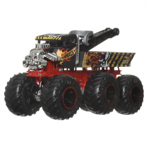 HOT WHEELS MONSTER TRUCK BIG RIGS MASINUTA METALICA CU 6 ROTI BONE SHAKER SCARA 1:64 [2]