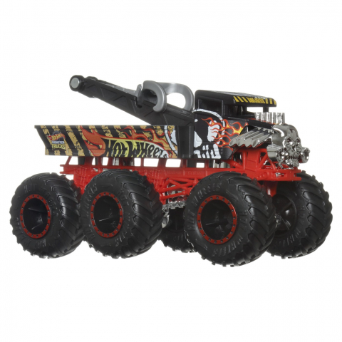 HOT WHEELS MONSTER TRUCK BIG RIGS MASINUTA METALICA CU 6 ROTI BONE SHAKER SCARA 1:64 [4]