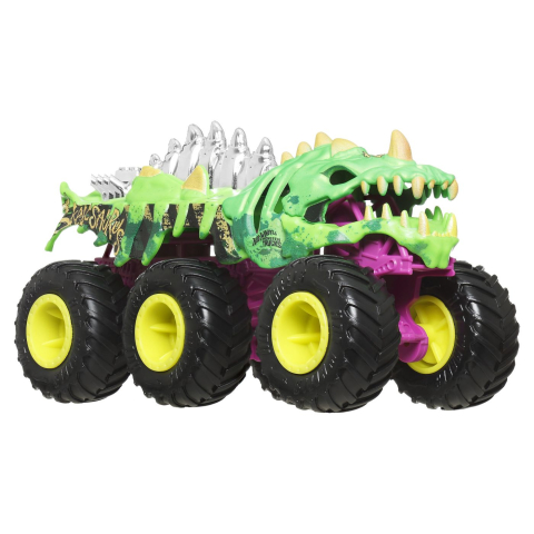 HOT WHEELS MONSTER TRUCK BIG RIGS MASINUTA METALICA CU 6 ROTI SKELESAURUS SCARA 1 LA 64 [2]