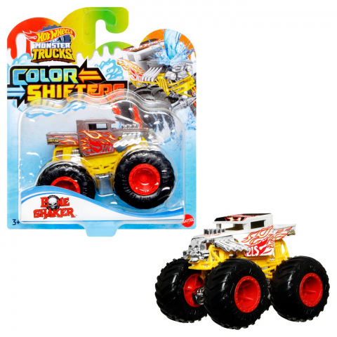 Jocuri si articole copii - HOT WHEELS MONSTER TRUCK CAMION CU CULORI SCHIMBATOARE SCARA 1:64