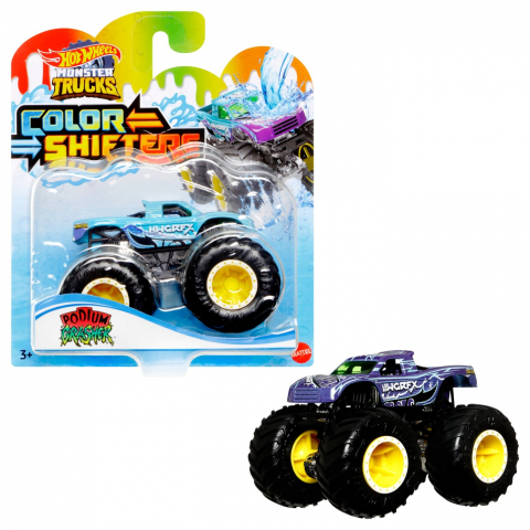 HOT WHEELS MONSTER TRUCK CAMION CU CULORI SCHIMBATOARE SCARA 1:64 [1]