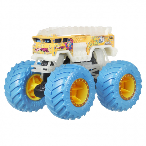 HOT WHEELS MONSTER TRUCK GLOW IN THE DARK MASINUTA 5 ALARM SCARA 1:64 [1]