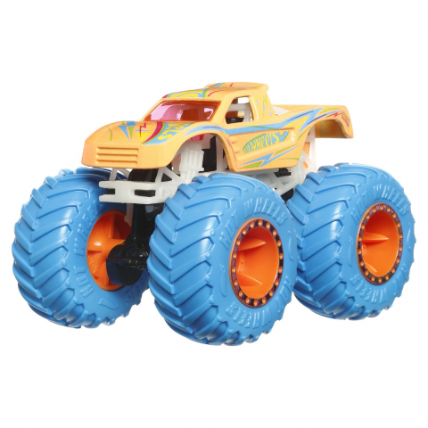 HOT WHEELS MONSTER TRUCK GLOW IN THE DARK MASINUTA PODIUM CRASHER SCARA 1:64 [1]