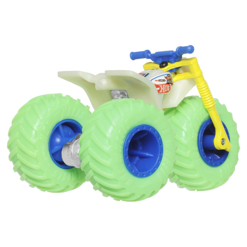 HOT WHEELS MONSTER TRUCK GLOW IN THE DARK MASINUTA TRI TO CRUSH ME SCARA 1 LA 64 [2]