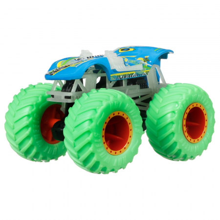 Hot Wheels - Monster Truck Glow in the Dark Mașinuța Twin Mill 1:64  [1]