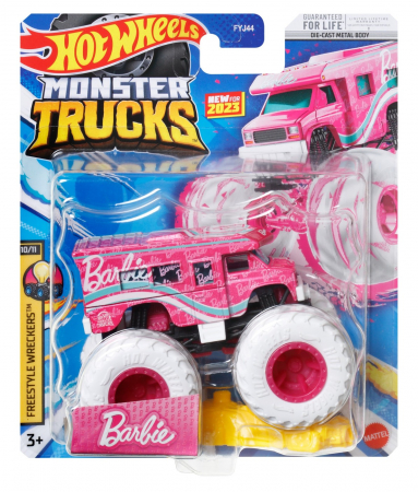 Masinute, Motociclete, Elicoptere, Avioane & Trenulete - Hot wheels monster truck masinuta barbie scara 1:64
