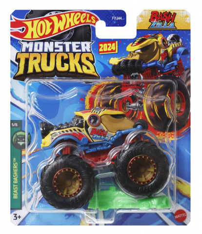 Jocuri si articole copii - HOT WHEELS MONSTER TRUCK MASINUTA BASH ZILLA SCARA 1:64