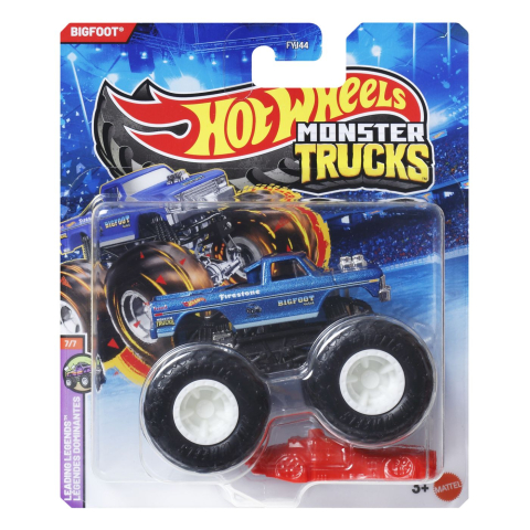 Avioane si Elicoptere jucărie - HOT WHEELS MONSTER TRUCK MASINUTA BIGFOOT ALBASTRU SCARA 1 LA 64