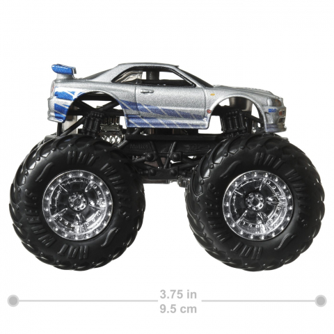 HOT WHEELS MONSTER TRUCK MASINUTA FAST AND FURIOUS SKYLINE SCARA 1:64 [4]