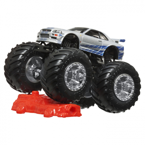 HOT WHEELS MONSTER TRUCK MASINUTA FAST AND FURIOUS SKYLINE SCARA 1:64 [5]