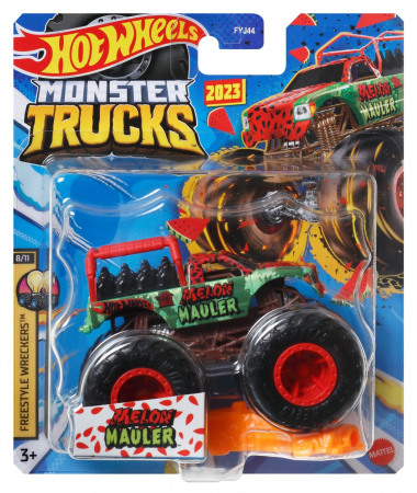 Masinute, Motociclete, Elicoptere, Avioane & Trenulete - Hot wheels monster truck masinuta melon mauler scara 1:64