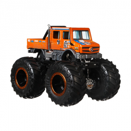 Hot wheels monster truck masinuta mercedes beng unimog scara 1:64 [3]