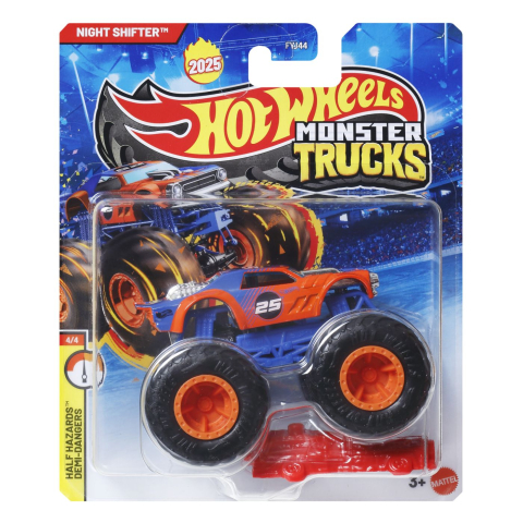Avioane si Elicoptere jucărie - HOT WHEELS MONSTER TRUCK MASINUTA NIGHT SHIFTER SCARA 1 LA 64