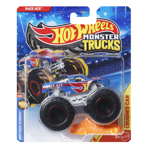 Avioane si Elicoptere jucărie - HOT WHEELS MONSTER TRUCK MASINUTA RACE ACE SCARA 1 LA 64