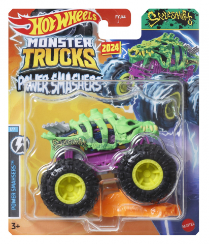Jocuri si articole copii - HOT WHEELS MONSTER TRUCK MASINUTA SKELESAURUS SCARA 1:64