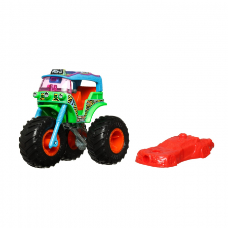 Hot wheels monster truck masinuta tuk n roll scara 1:64 [7]