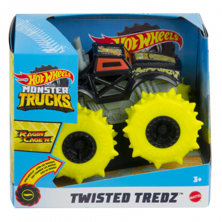 Masinute, Motociclete, Elicoptere, Avioane & Trenulete - Hot wheels monster truck masinuta twister tredz ragin cage scara 1:43