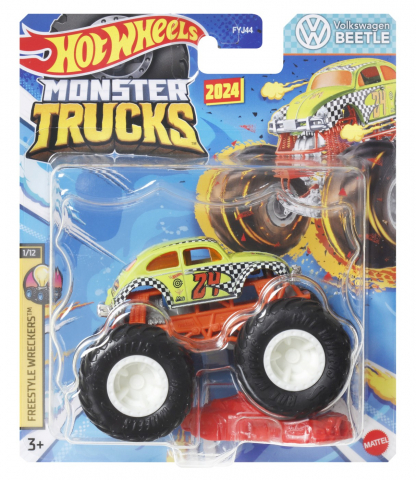 Jocuri si articole copii - HOT WHEELS MONSTER TRUCK MASINUTA VOLKSWAGEN BEETLE SCARA 1:64