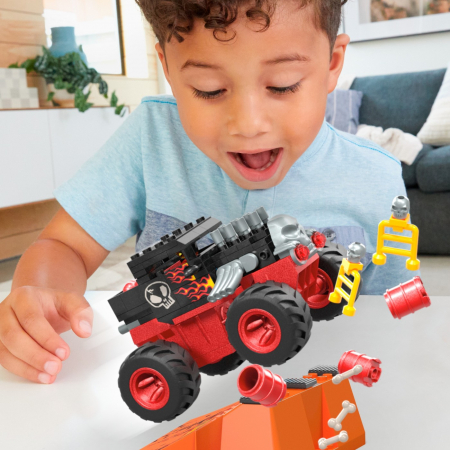 Hot Wheels Monster Truck Mega Set Construcție Cursa Bone Shaker Crush  [2]