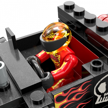 Hot Wheels Monster Truck Mega Set Construcție Cursa Bone Shaker Crush  [4]