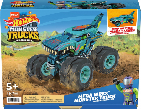 Seturi  de constructie - Hot Wheels Monster Truck Mega Set Construcție Mega Wrex