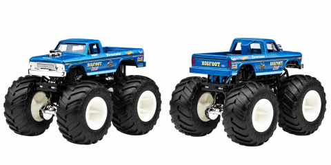 HOT WHEELS MONSTER TRUCK SET 2 MASINI BIGFOOT SI BIGFOOT BITE SCARA 1 LA 64 [2]