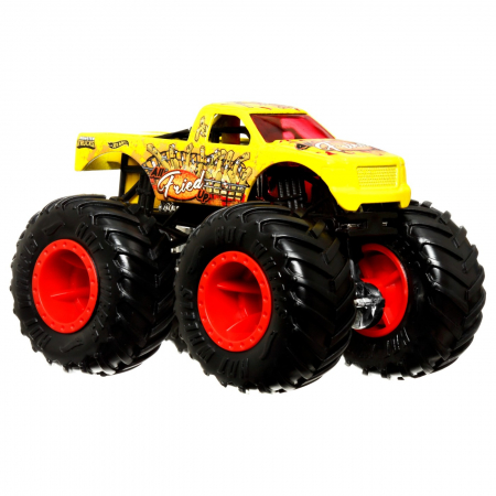 Hot wheels monster truck set 2 masini scara 1 la 64 buns of steel si all fried up [3]