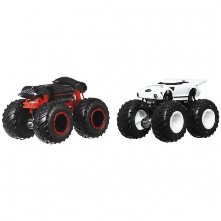 Hot Wheels Monster Truck Set 2 Masini Scara 1 La 64 Darth Vader Si Stormtrooper [1]