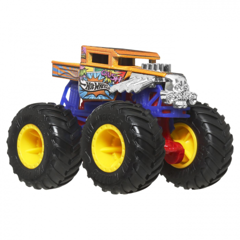 HOT WHEELS MONSTER TRUCK SI MASINUTA METALICA BONE SHAKER [4]